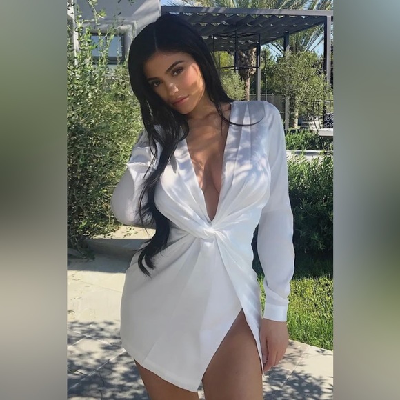 White Mini Dress - Picture 2 of 4